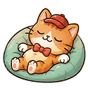 relaxing cat